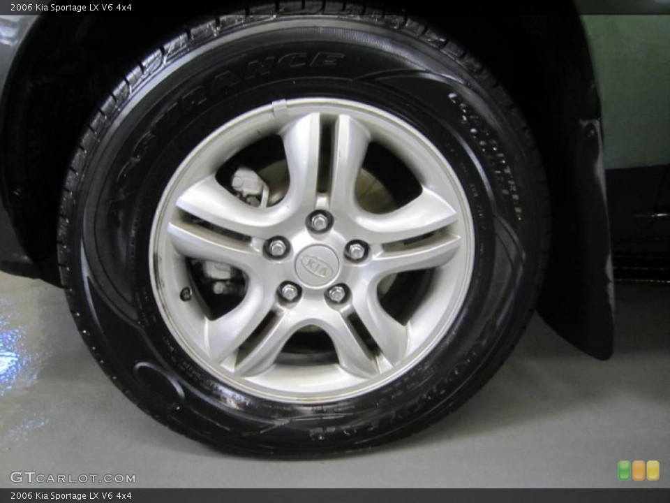 2006 Kia Sportage LX V6 4x4 Wheel and Tire Photo #44620323