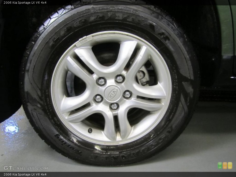 2006 Kia Sportage LX V6 4x4 Wheel and Tire Photo #44620475