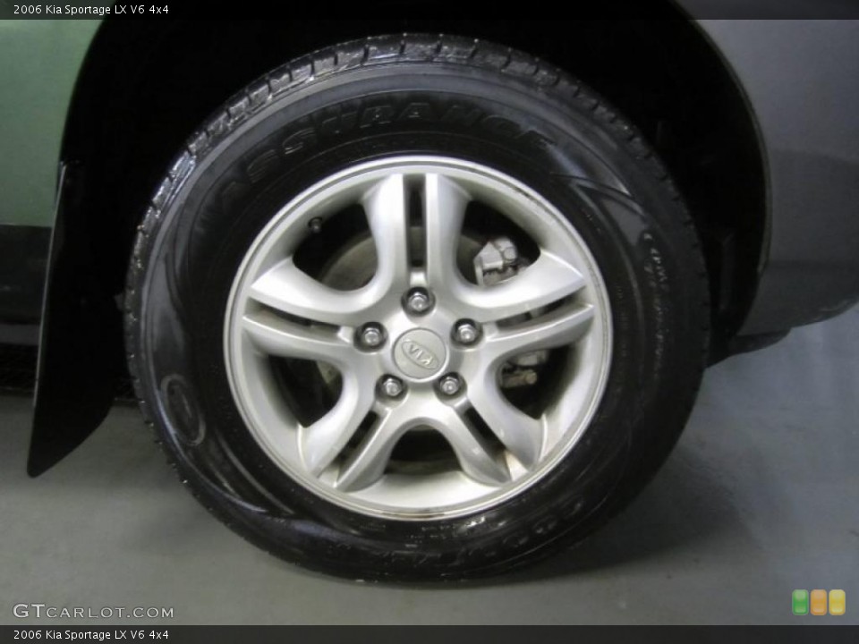 2006 Kia Sportage LX V6 4x4 Wheel and Tire Photo #44620491