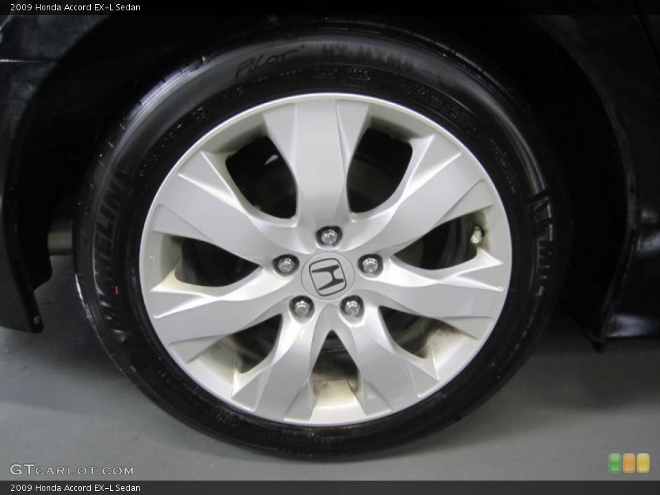 2009 Honda Accord EX-L Sedan Wheel and Tire Photo #44622675