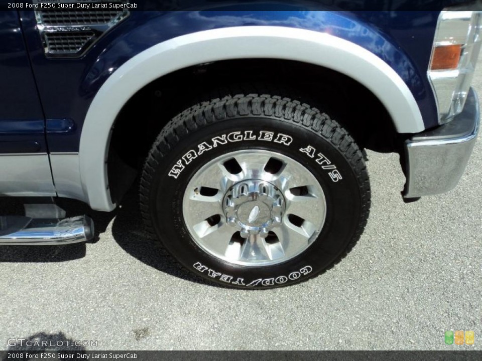 2008 Ford F250 Super Duty Lariat SuperCab Wheel and Tire Photo #44624951