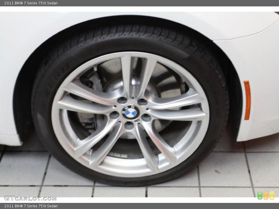 2011 BMW 7 Series 750i Sedan Wheel and Tire Photo #44638438