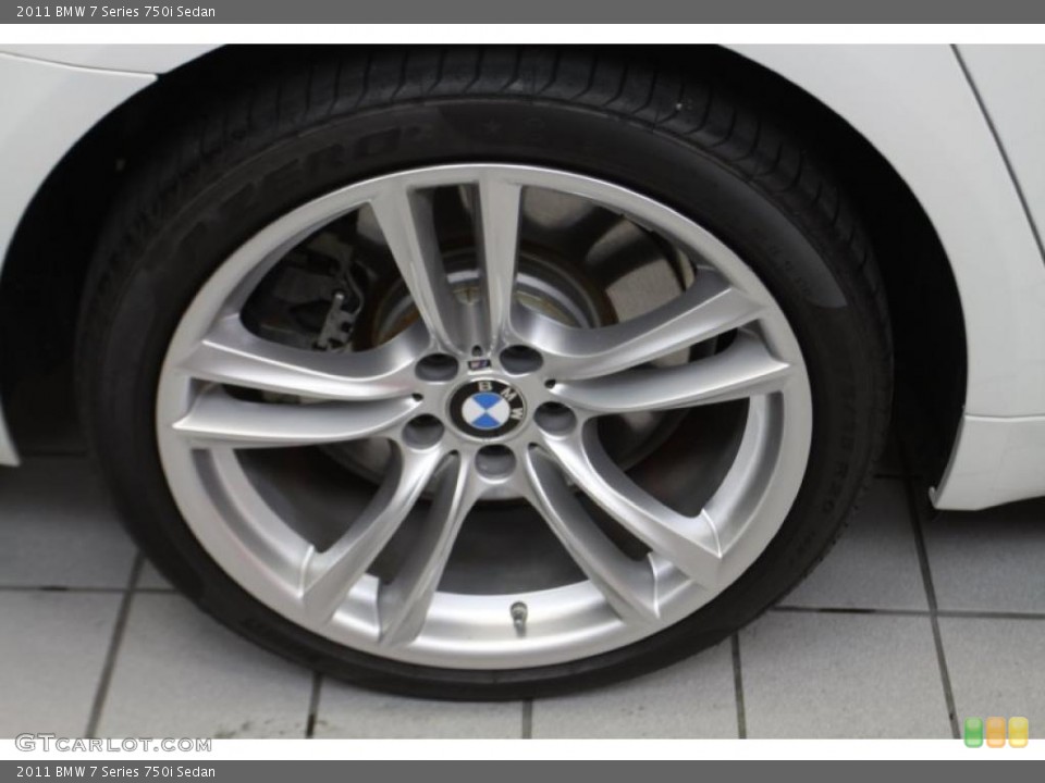 2011 BMW 7 Series 750i Sedan Wheel and Tire Photo #44638474