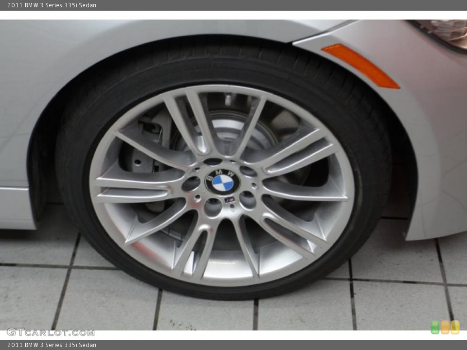 2011 BMW 3 Series 335i Sedan Wheel and Tire Photo #44638802