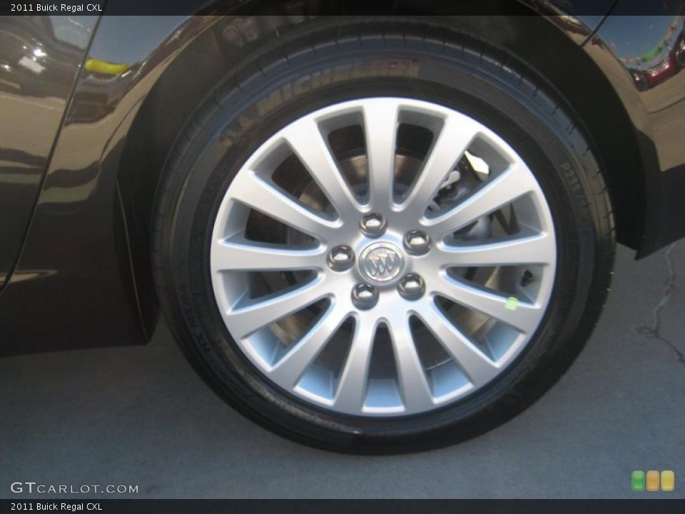 2011 Buick Regal CXL Wheel and Tire Photo #44642606