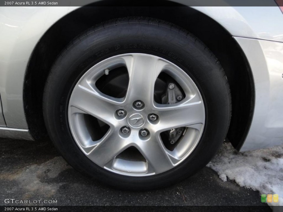 2007 Acura RL 3.5 AWD Sedan Wheel and Tire Photo #44646606