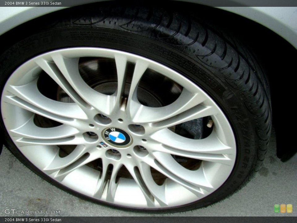 2004 BMW 3 Series 330i Sedan Wheel and Tire Photo #44656863