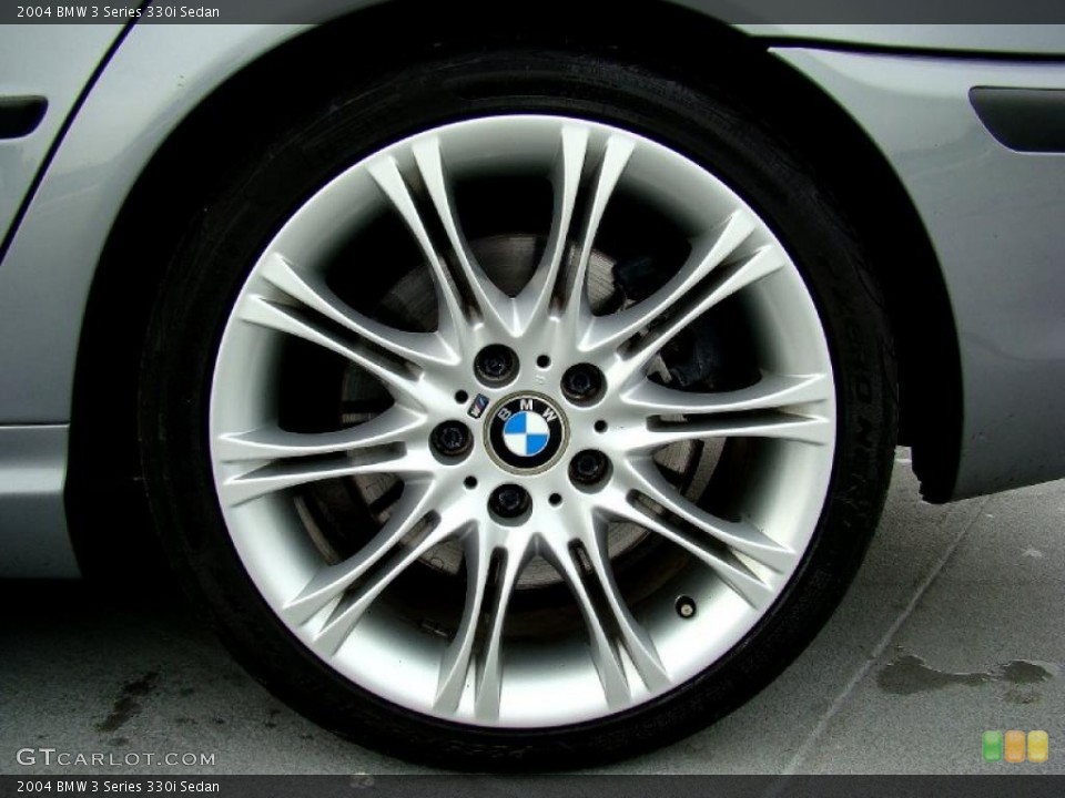 2004 BMW 3 Series 330i Sedan Wheel and Tire Photo #44656879