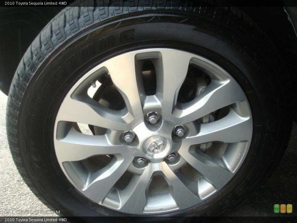 2010 Toyota Sequoia Limited 4WD Wheel and Tire Photo #44658139
