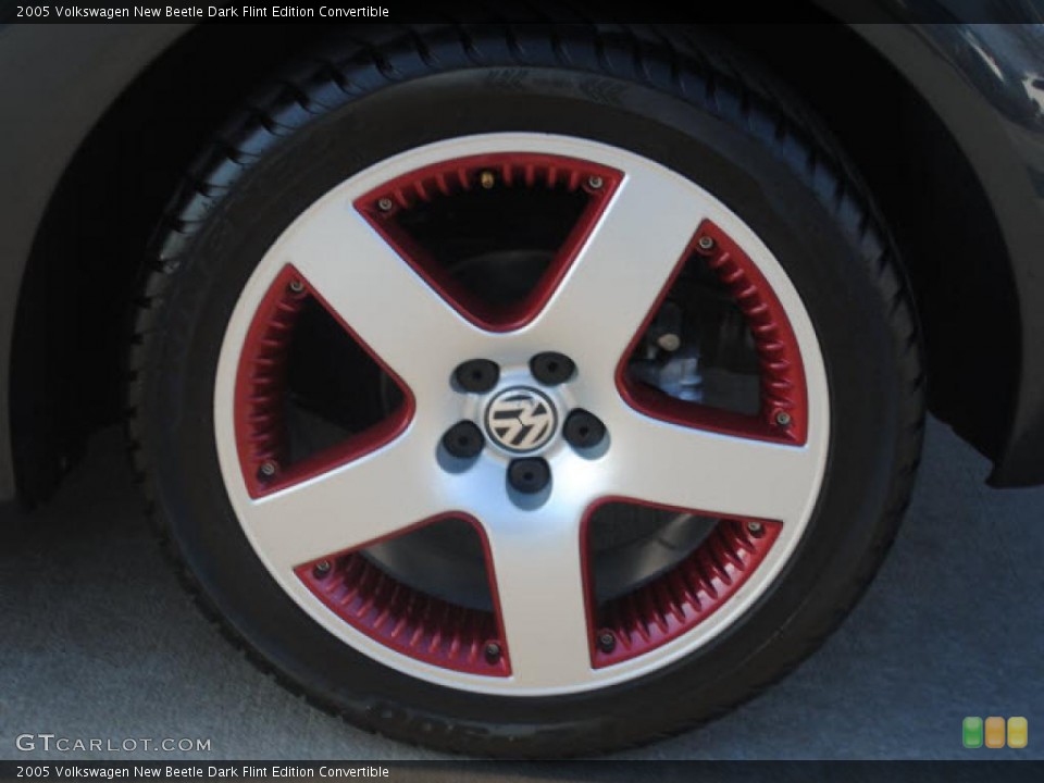 2005 Volkswagen New Beetle Dark Flint Edition Convertible Wheel and Tire Photo #44659211