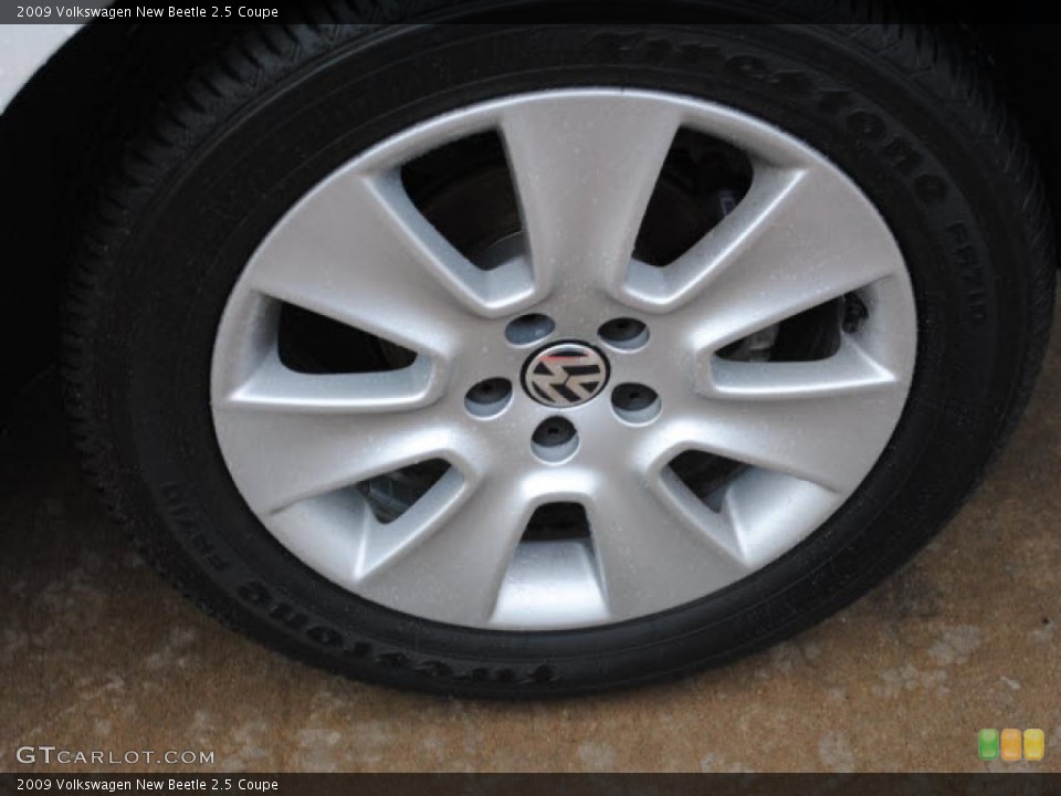 2009 Volkswagen New Beetle 2.5 Coupe Wheel and Tire Photo #44661727