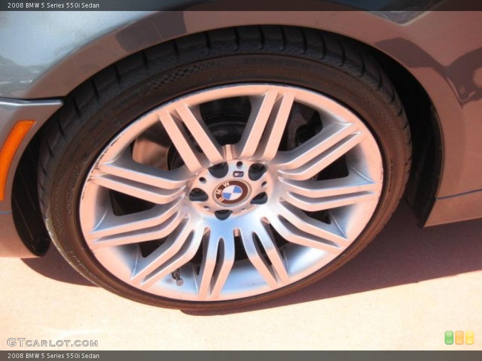 2008 BMW 5 Series 550i Sedan Wheel and Tire Photo #44677423