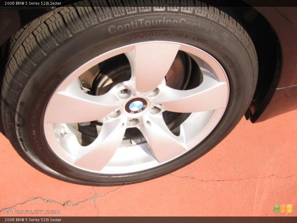 2008 BMW 5 Series 528i Sedan Wheel and Tire Photo #44677663