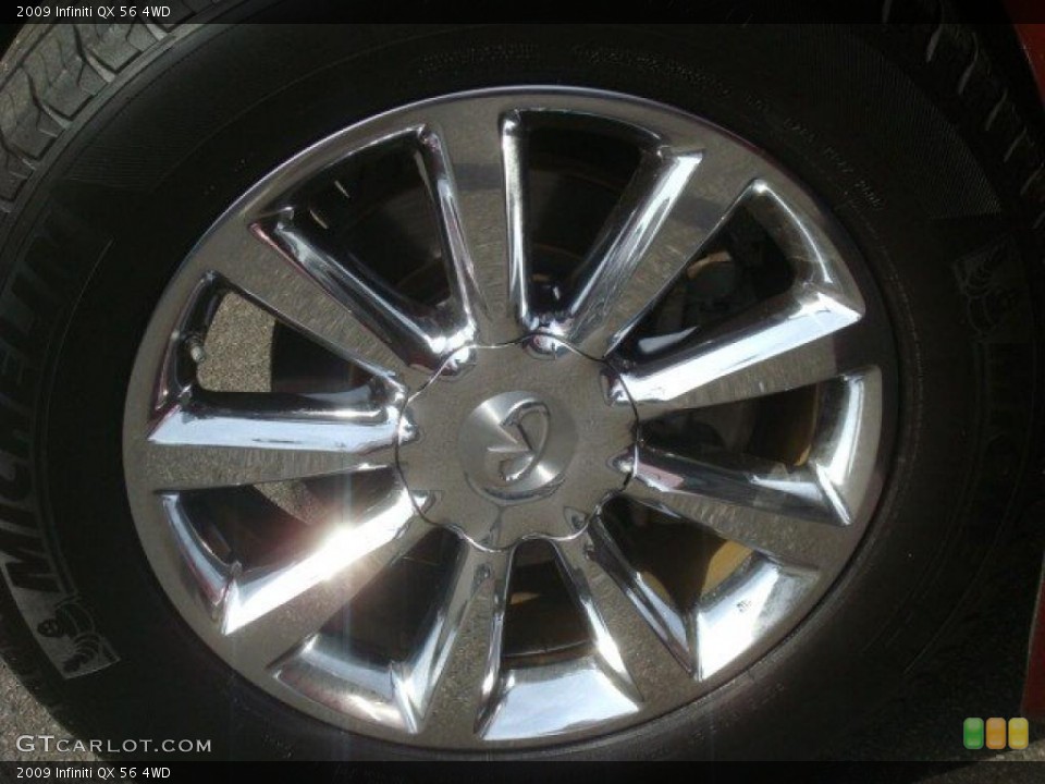 2009 Infiniti QX 56 4WD Wheel and Tire Photo #44684911