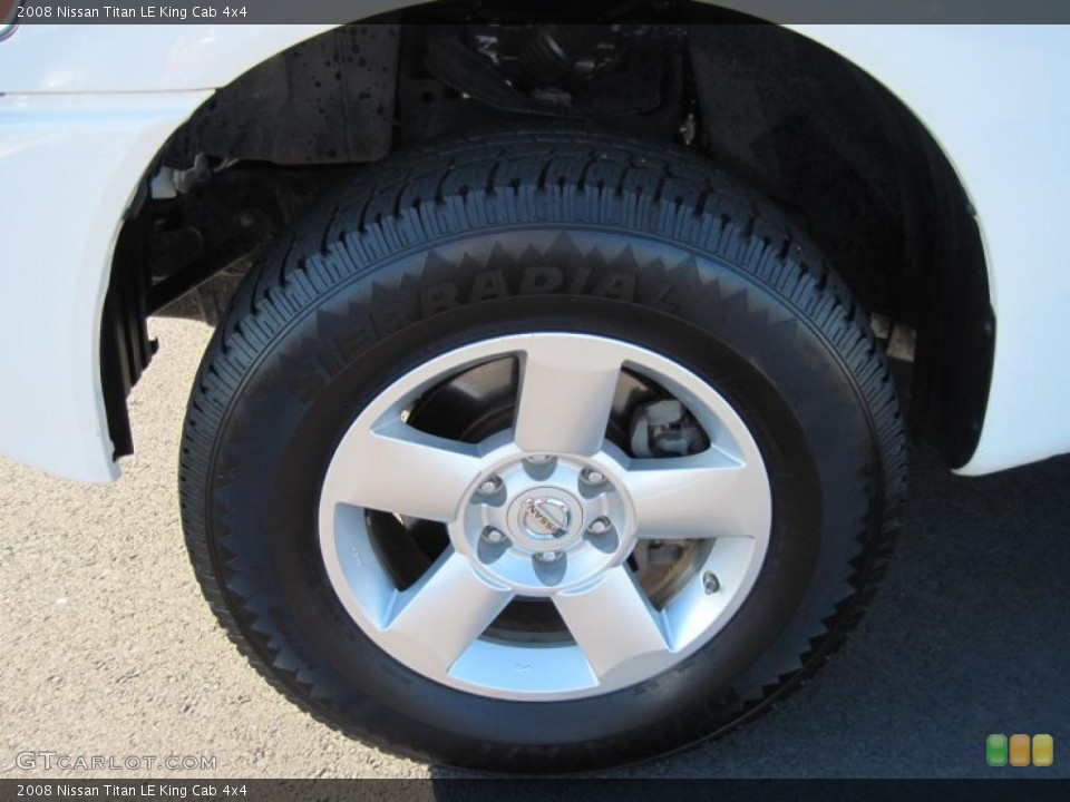 2008 Nissan Titan LE King Cab 4x4 Wheel and Tire Photo #44692233