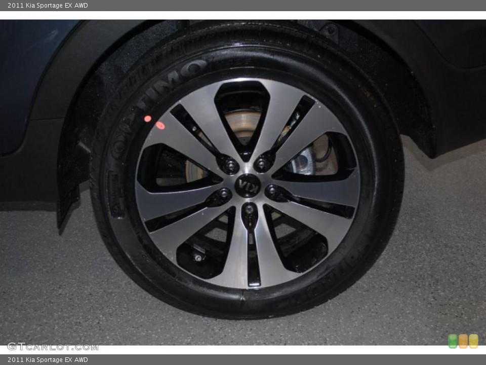 2011 Kia Sportage EX AWD Wheel and Tire Photo #44698581