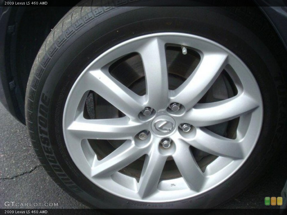 2009 Lexus LS 460 AWD Wheel and Tire Photo #44701097