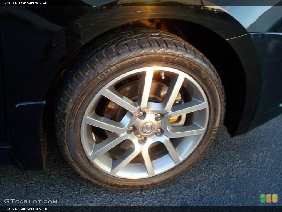 2008 Nissan Sentra SE-R Wheel and Tire Photo #44704742