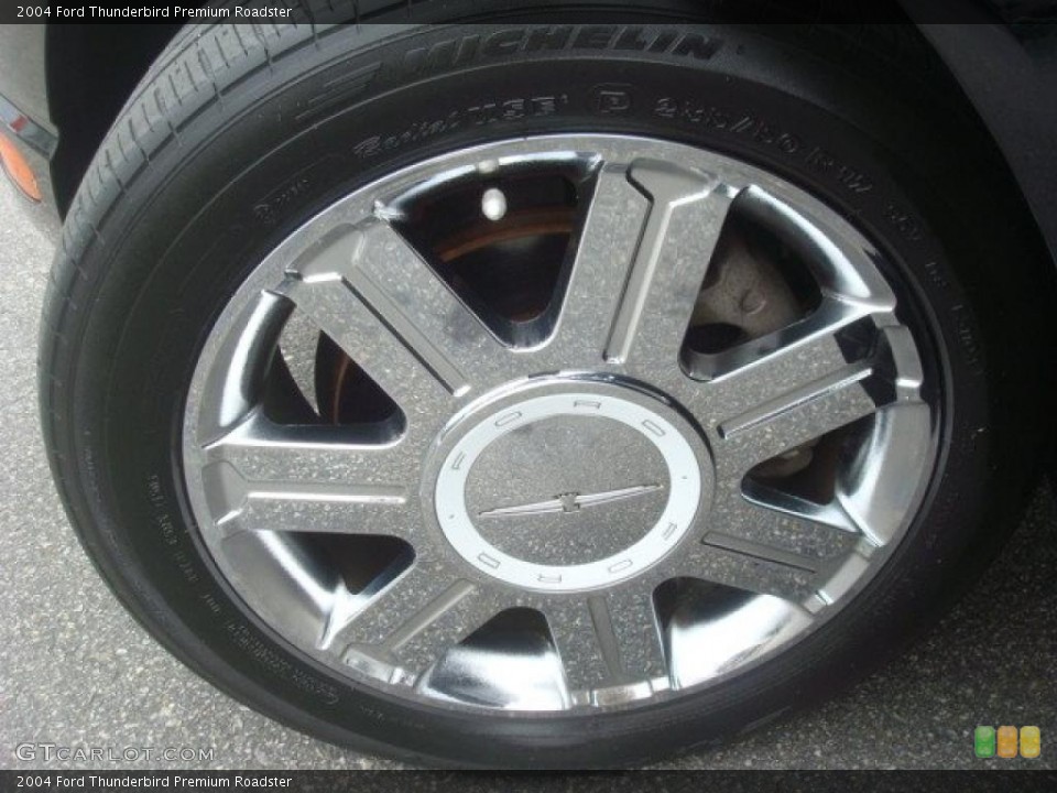 2004 Ford Thunderbird Premium Roadster Wheel and Tire Photo #44714147