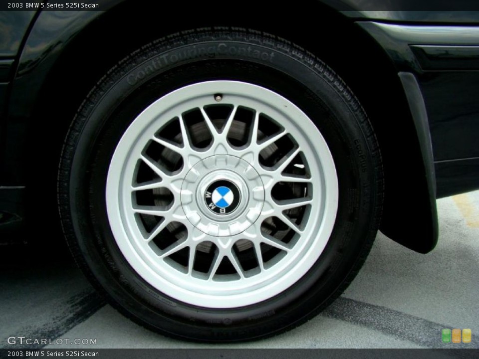 2003 BMW 5 Series 525i Sedan Wheel and Tire Photo #44719836