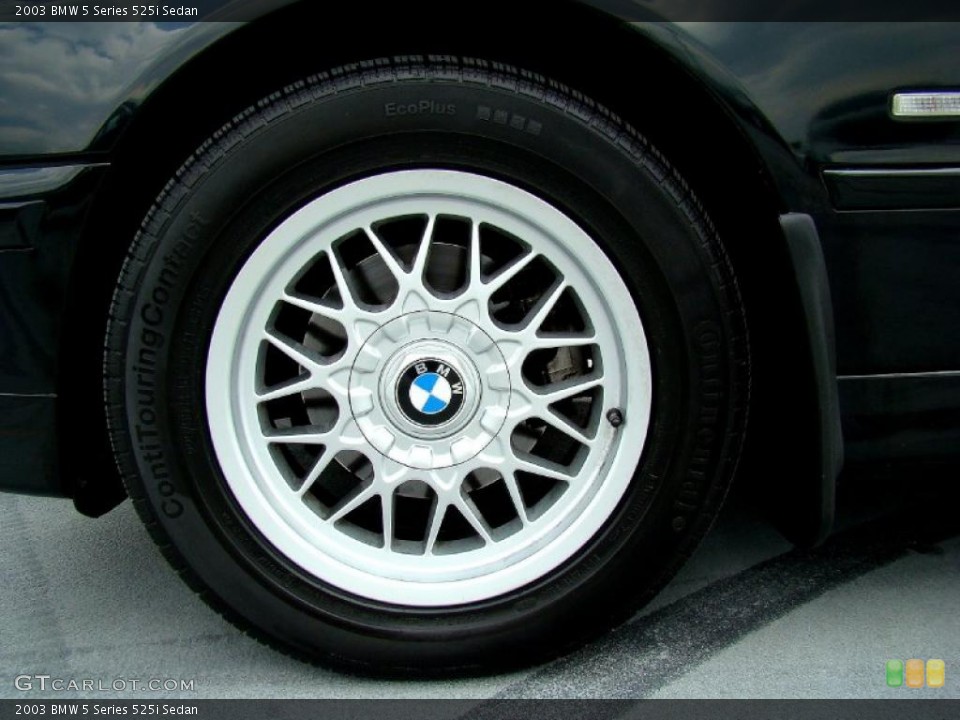 2003 BMW 5 Series 525i Sedan Wheel and Tire Photo #44719850