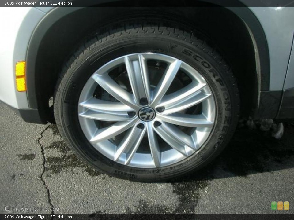 2009 Volkswagen Tiguan SEL 4Motion Wheel and Tire Photo #44733180