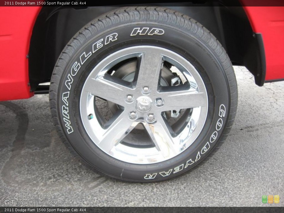 2011 Dodge Ram 1500 Sport Regular Cab 4x4 Wheel and Tire Photo #44759479
