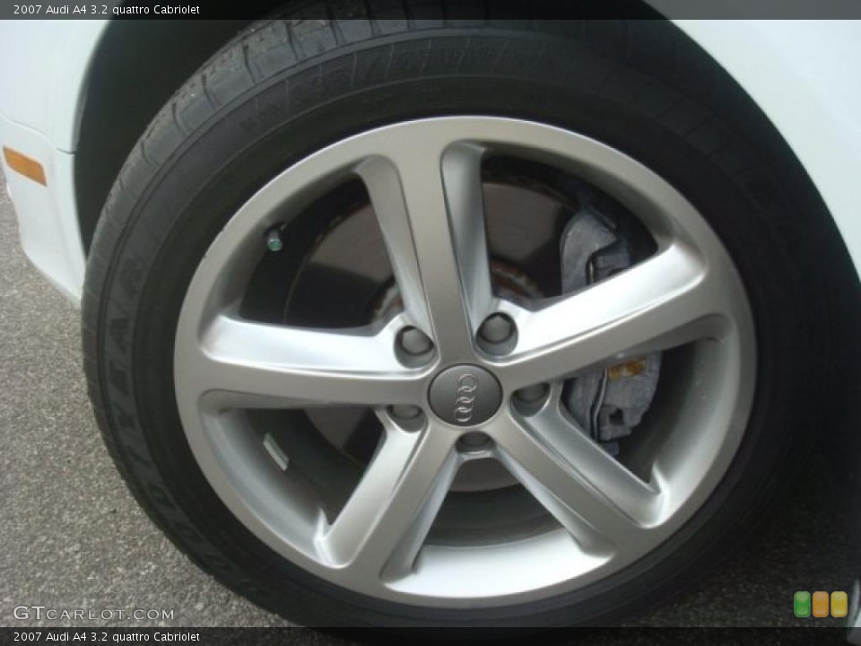 2007 Audi A4 3.2 quattro Cabriolet Wheel and Tire Photo #44759823