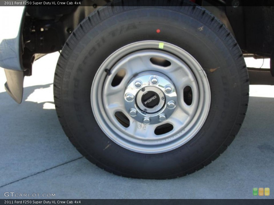 2011 Ford F250 Super Duty XL Crew Cab 4x4 Wheel and Tire Photo #44779942