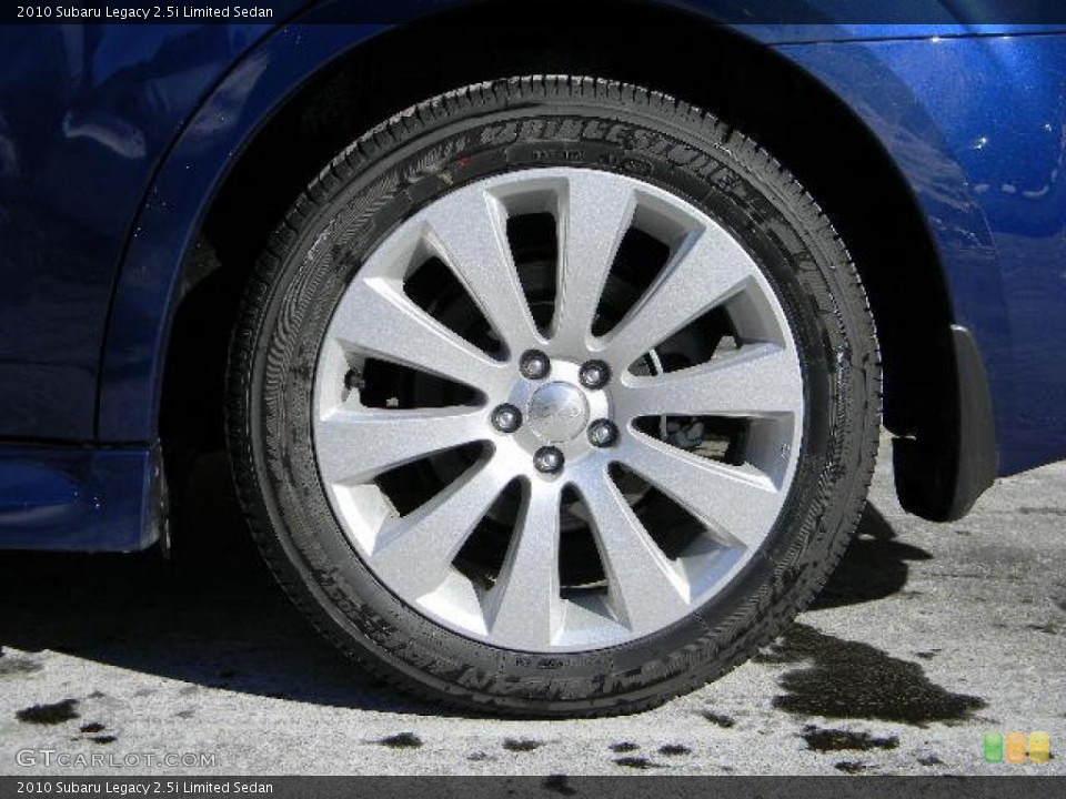 2010 Subaru Legacy 2.5i Limited Sedan Wheel and Tire Photo #44780158