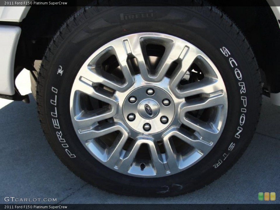 2011 Ford F150 Platinum SuperCrew Wheel and Tire Photo #44780498