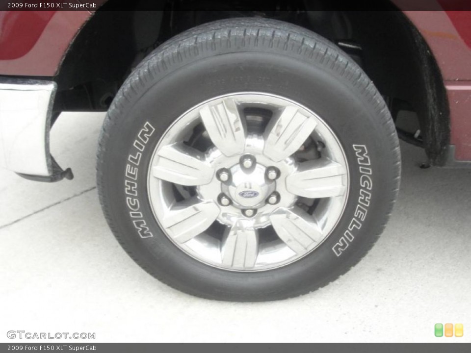 2009 Ford F150 XLT SuperCab Wheel and Tire Photo #44786586