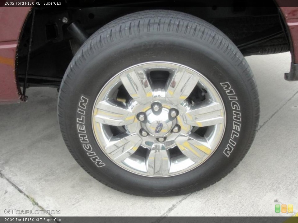 2009 Ford F150 XLT SuperCab Wheel and Tire Photo #44786602