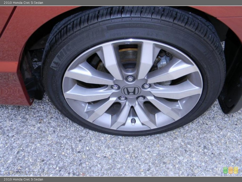 2010 Honda Civic Si Sedan Wheel and Tire Photo #44788754