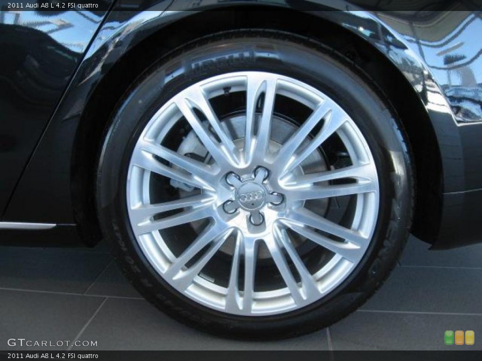 2011 Audi A8 L 4.2 FSI quattro Wheel and Tire Photo #44792654