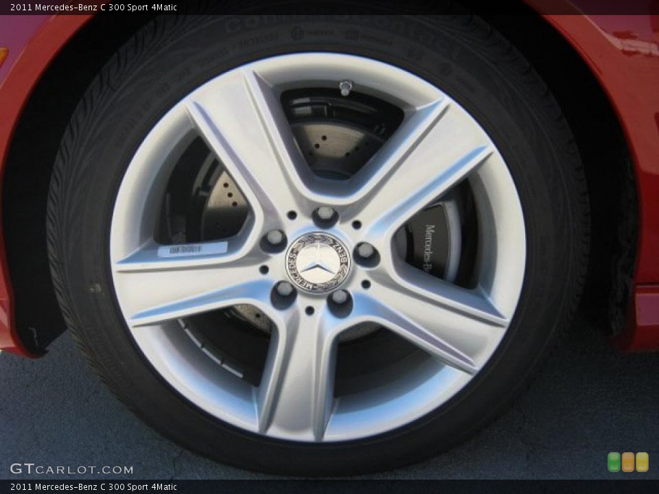 2011 Mercedes-Benz C 300 Sport 4Matic Wheel and Tire Photo #44797310