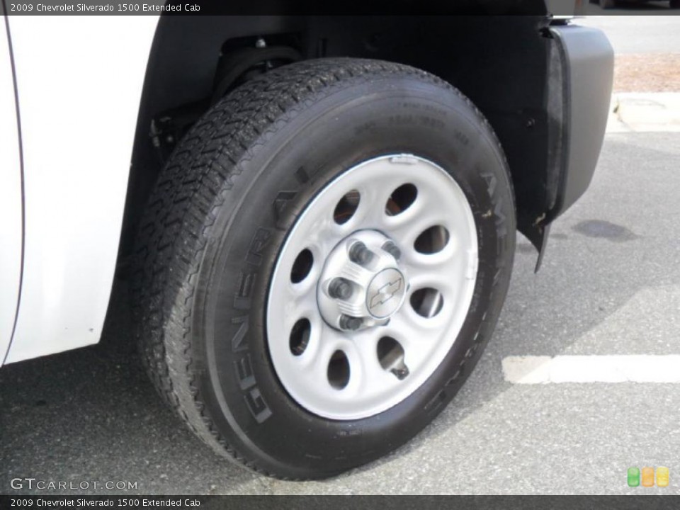 2009 Chevrolet Silverado 1500 Extended Cab Wheel and Tire Photo #44800058