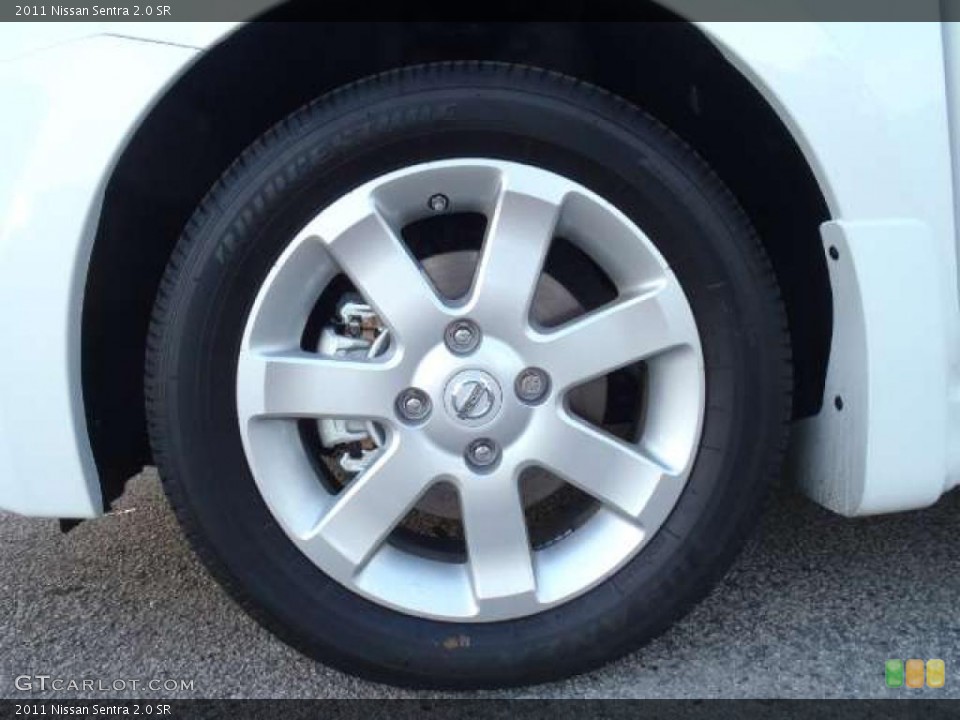 2011 Nissan Sentra 2.0 SR Wheel and Tire Photo #44808088