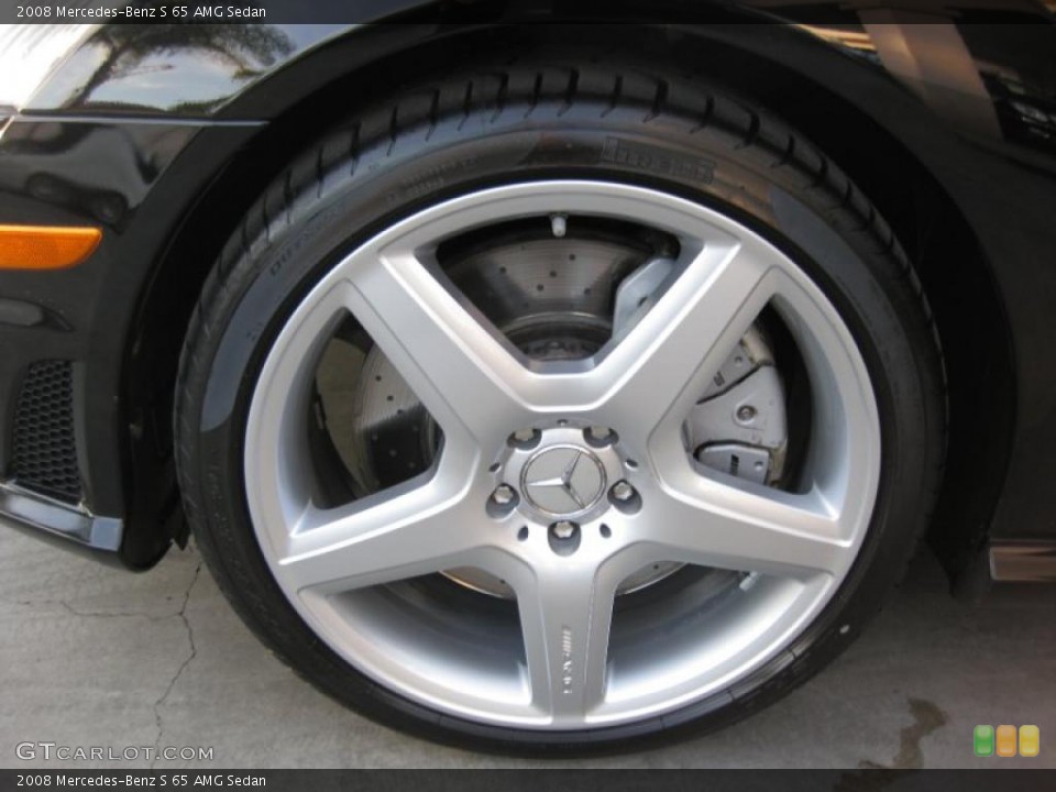 2008 Mercedes-Benz S 65 AMG Sedan Wheel and Tire Photo #44832624