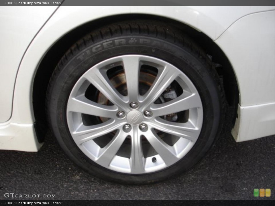 2008 Subaru Impreza WRX Sedan Wheel and Tire Photo #44836324