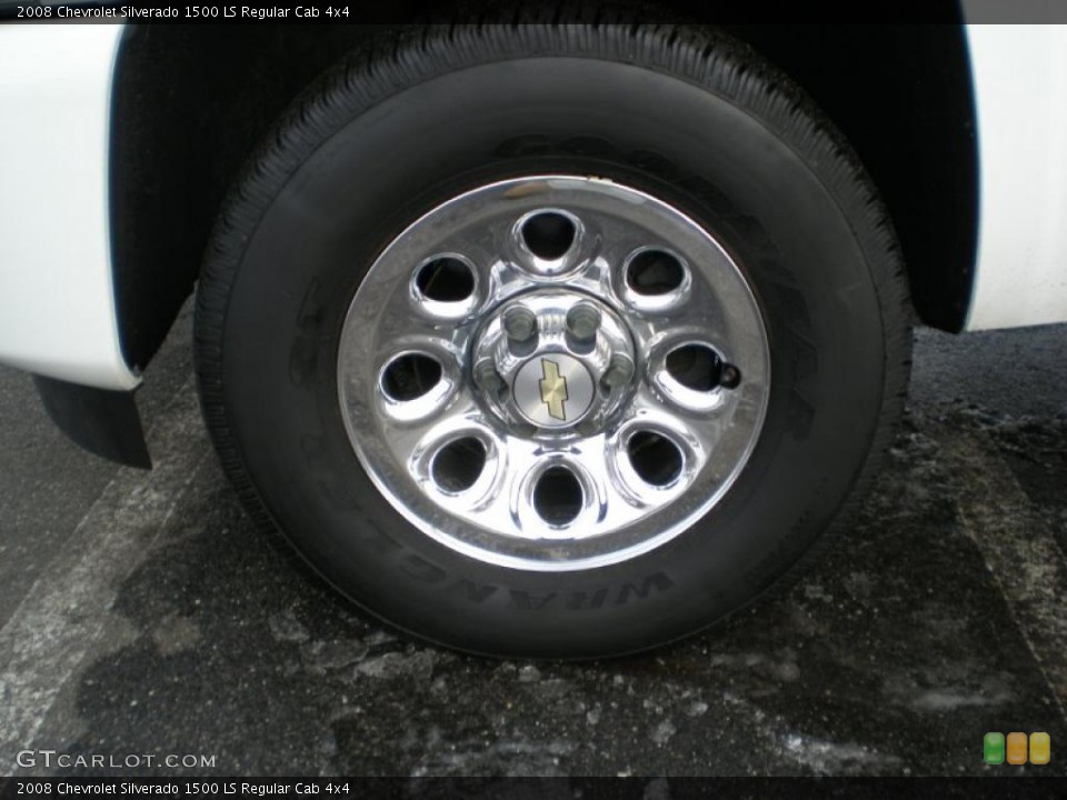 2008 Chevrolet Silverado 1500 LS Regular Cab 4x4 Wheel and Tire Photo #44841196