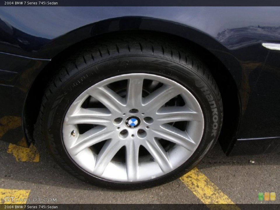 2004 BMW 7 Series 745i Sedan Wheel and Tire Photo #44854328