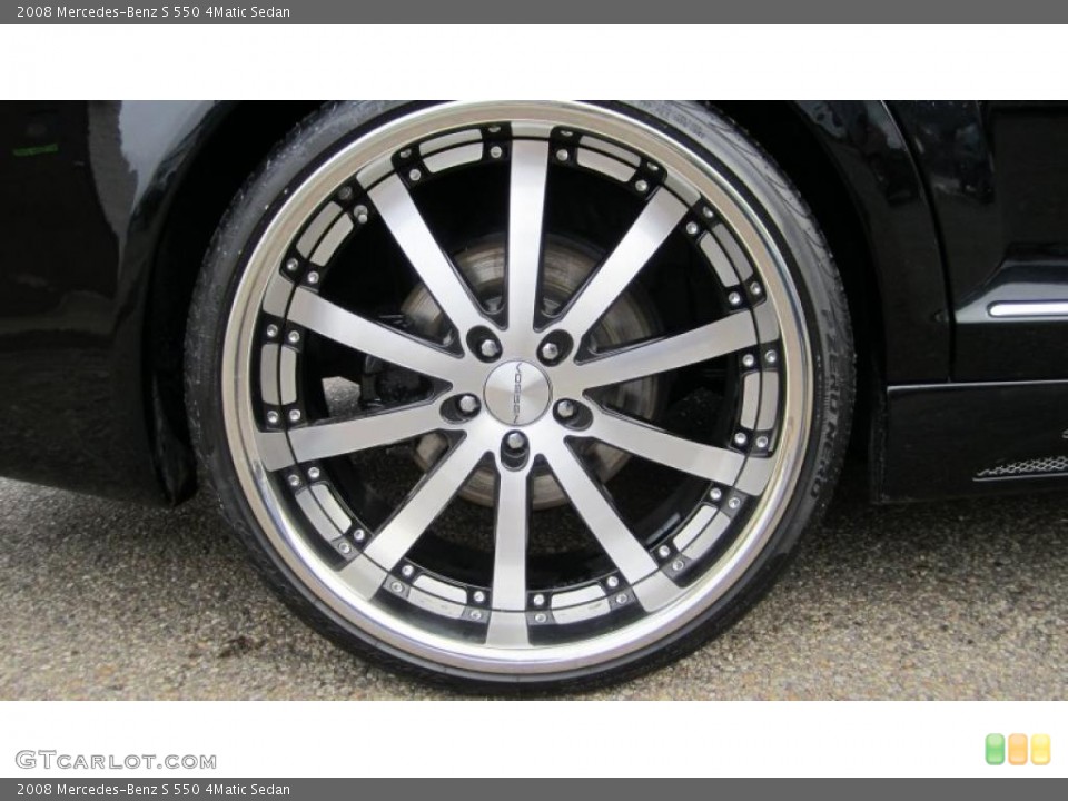 2008 Mercedes-Benz S Custom Wheel and Tire Photo #44864665