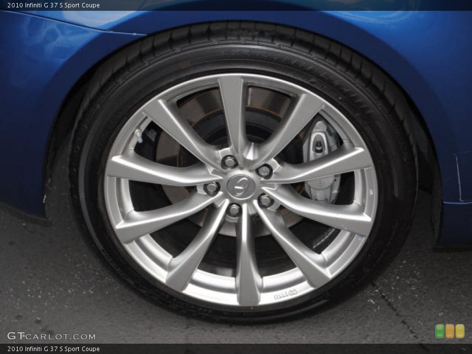 2010 Infiniti G 37 S Sport Coupe Wheel and Tire Photo #44867520