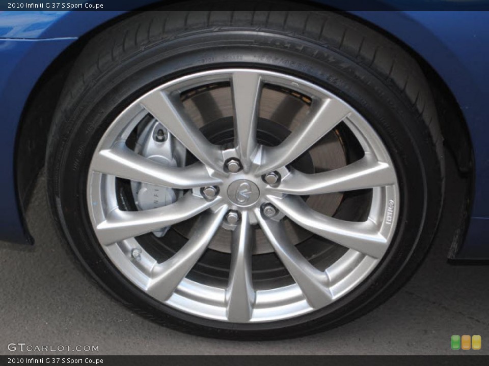 2010 Infiniti G 37 S Sport Coupe Wheel and Tire Photo #44867660