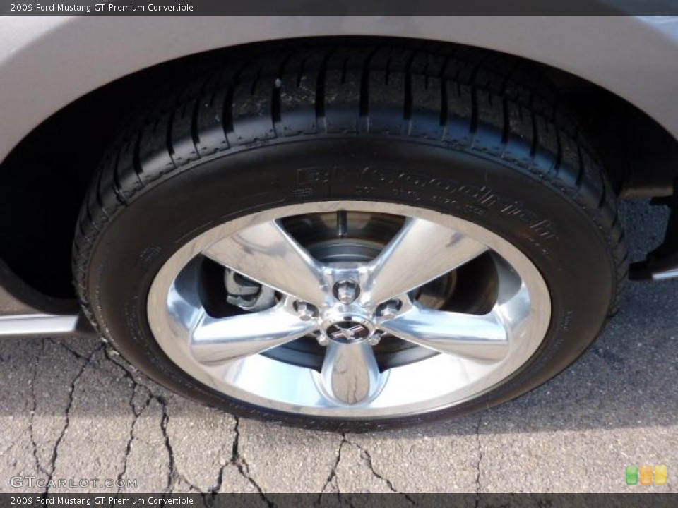 2009 Ford Mustang GT Premium Convertible Wheel and Tire Photo #44868464