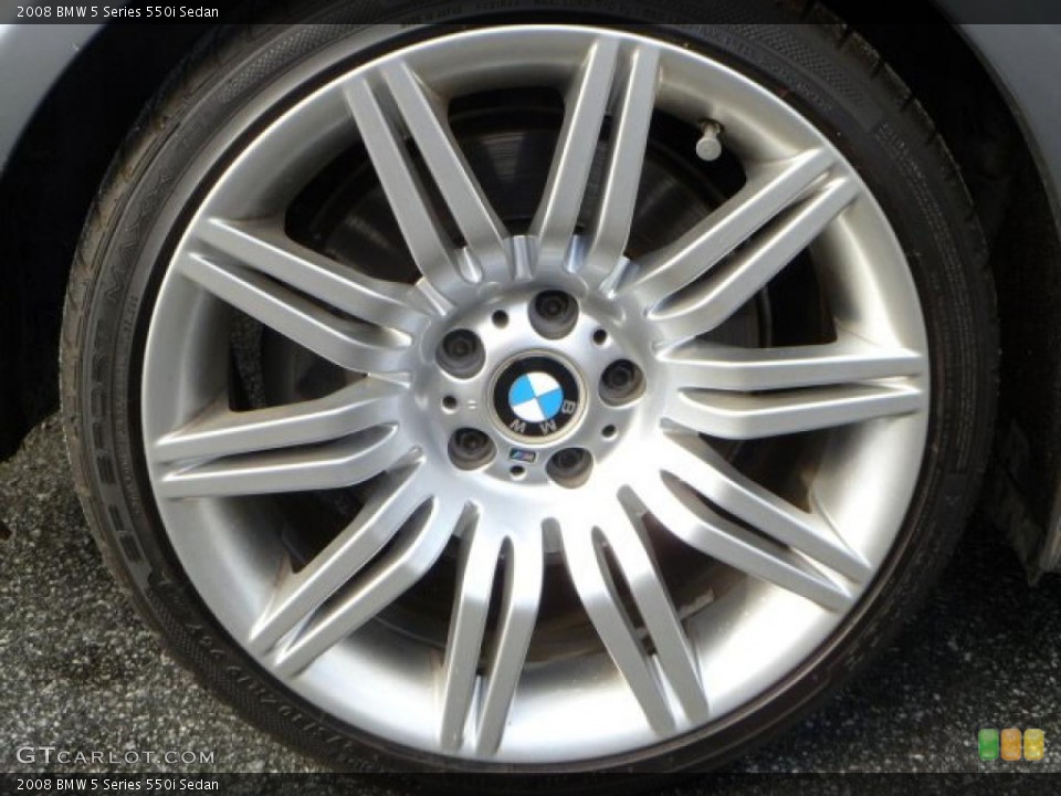 2008 BMW 5 Series 550i Sedan Wheel and Tire Photo #44869932