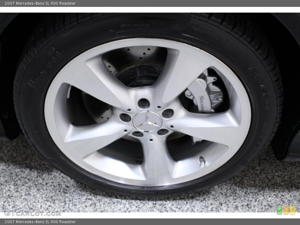2007 Mercedes-Benz SL 600 Roadster Wheel and Tire Photo #44902642
