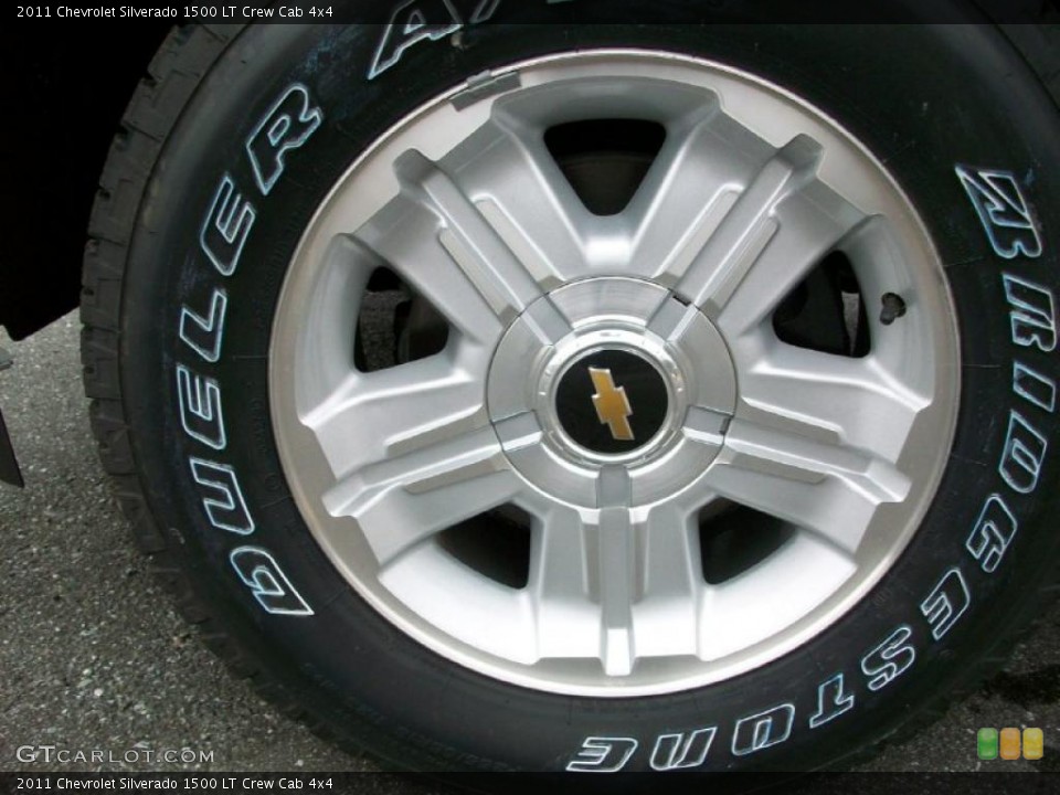 2011 Chevrolet Silverado 1500 LT Crew Cab 4x4 Wheel and Tire Photo #44908406