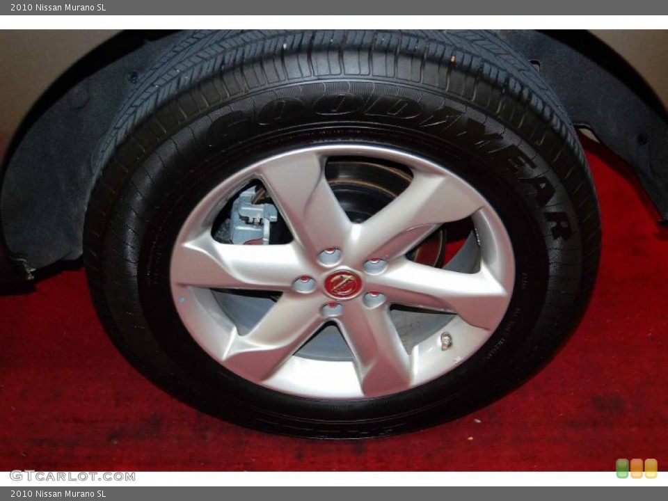 2010 Nissan Murano SL Wheel and Tire Photo #44910255